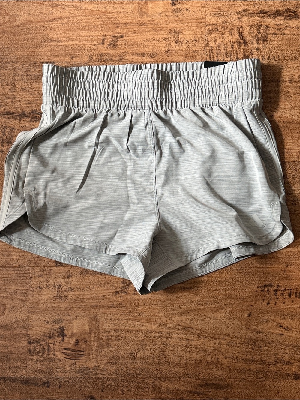 Women’s Light Gray Athletic Shorts with Smocked Waist size Medium women’s